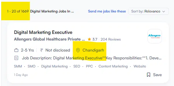 Chandigarh Jobs in Digital Marketing
