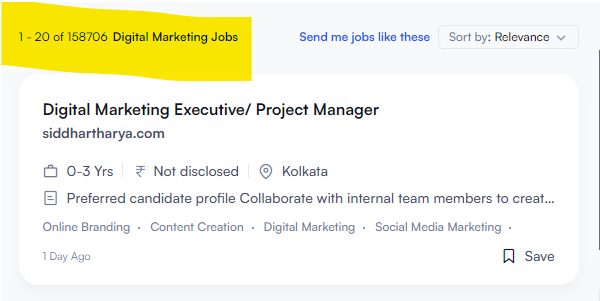 Digital Marketing Jobs India