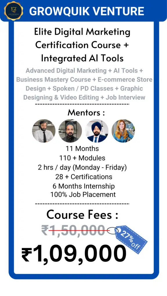 Digital Marketing Course 109000
