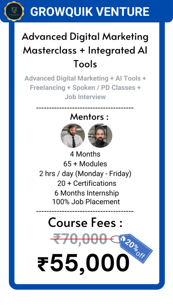 Digital Marketing Course 55000